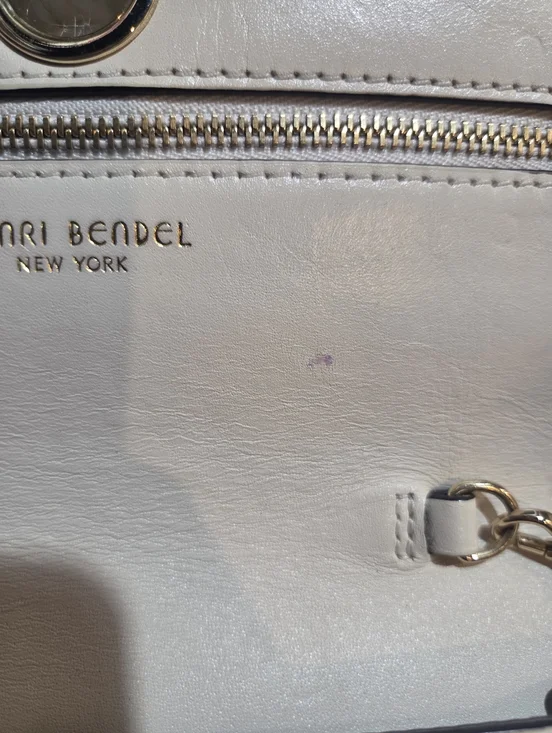 henri bendel Cream Leather Turn-Lock Clutch/shoulderbag - Picture 7 of 9